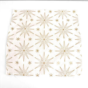 H&M Home Gold Mid Centery Modern Star Pattern Pillow Cover 20 x 20